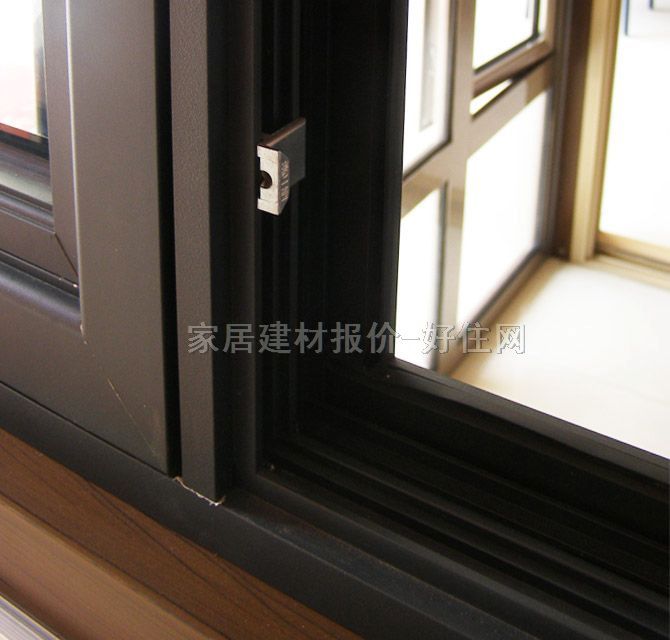 OPLV平开窗 铝合金黑色 订做