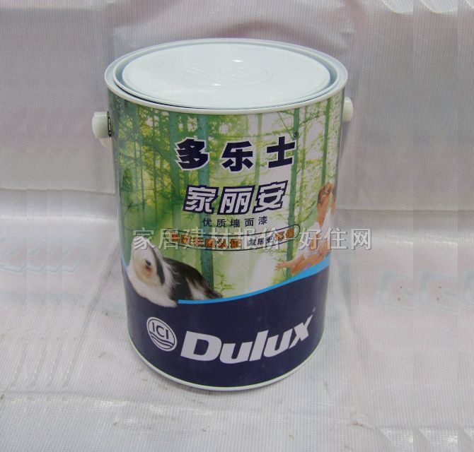 多乐士内墙乳胶漆 家丽安优质墙面漆A990T65016 5L 白色哑光