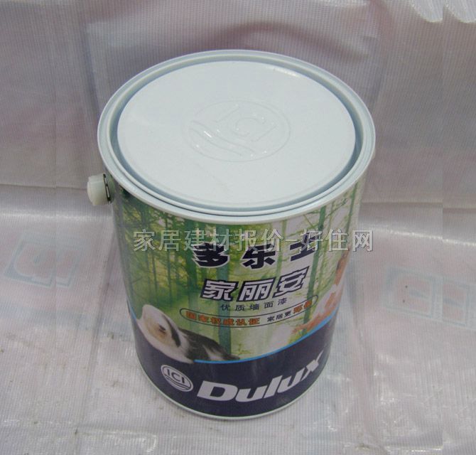 多乐士内墙乳胶漆 家丽安优质墙面漆A990T65016 5L 白色哑光