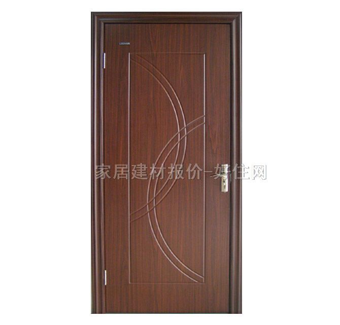 模压木门 免漆黑胡桃 订做