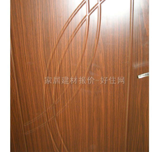 丽森模压木门 免漆黑胡桃 订做