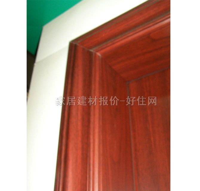 丽森模压木门 免漆红色 订做