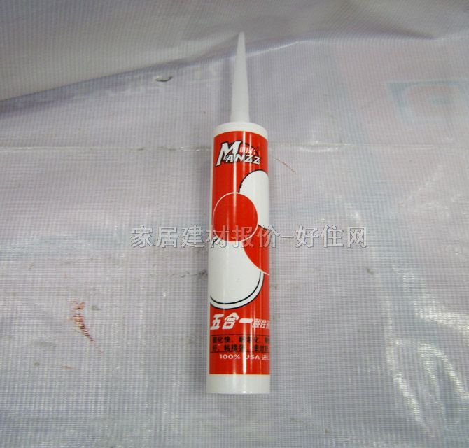 玻璃胶（密封胶） 五合一酸性玻璃胶透明 300ml