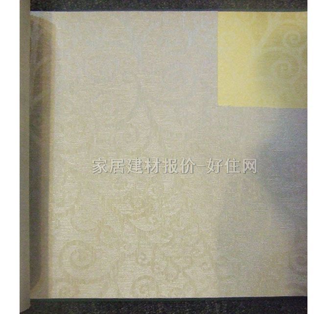 墙纸 淡雅风格淡绿色花纹 0.95×50M 欧花 米色
