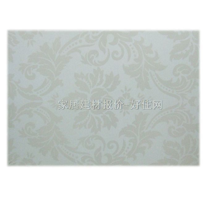 墙面砖 纹理图案银灰色植物花纹 300mm× 450mm