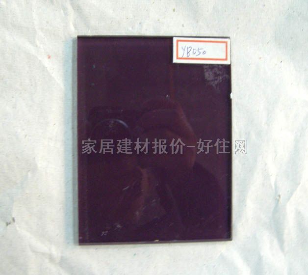 工艺玻璃 焗漆玻璃紫色 5mm