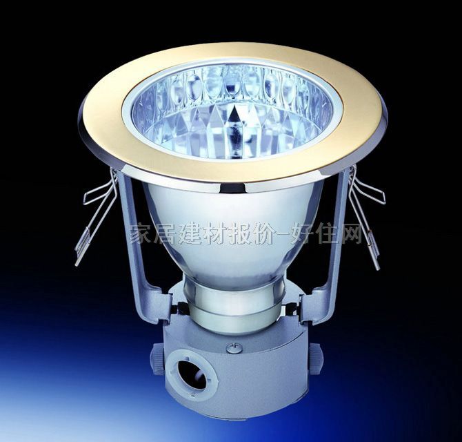 暗装嵌入筒灯 平面金镍 Φ105mm 直式 Φ 3.5寸