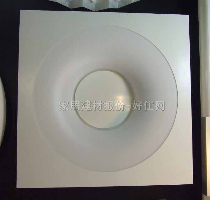 吸顶灯 餐厅吸顶灯 8801/5050 方形 简约风格 白色亚克力