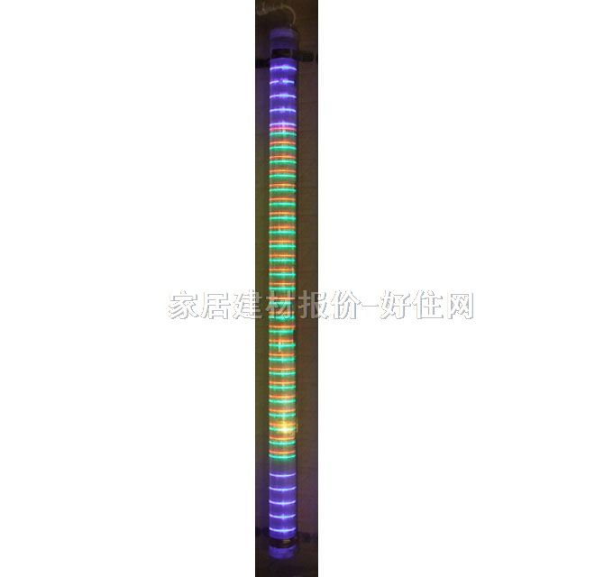 LED护栏管 Φ50mm 七色全彩 圆形透明PC塑料 可订做 六段