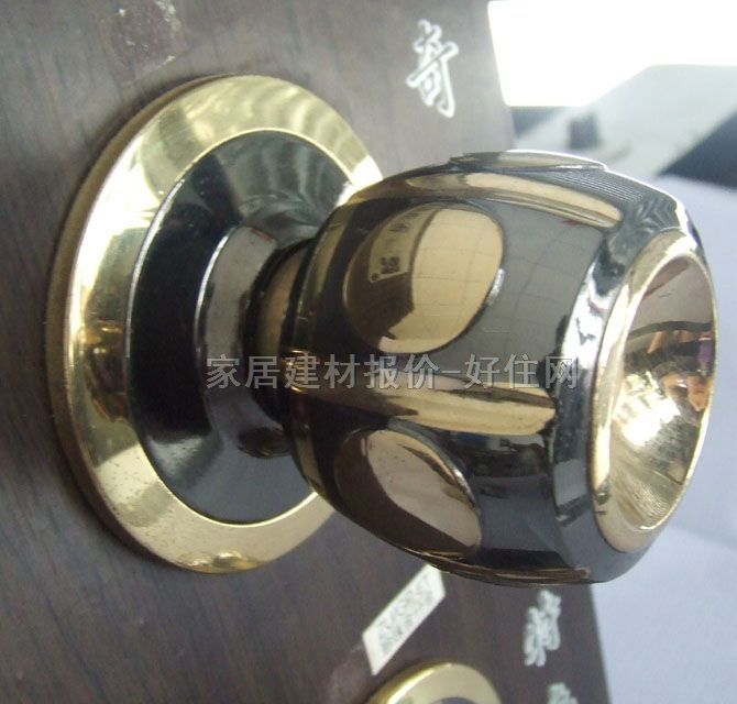 耐奇木门锁  枪金色5884 45mm-55mm 锌合金 球锁 闪银色