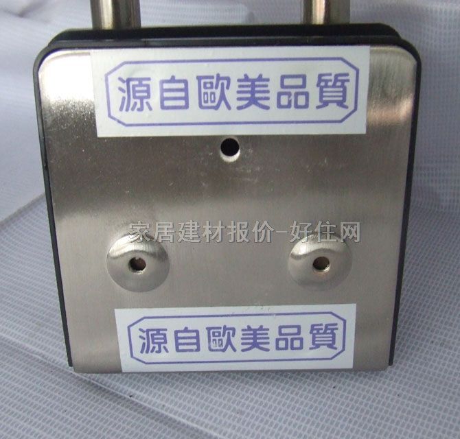恒益玻璃门锁 腰锁镀铁单开 HY－001 12mm玻璃夹