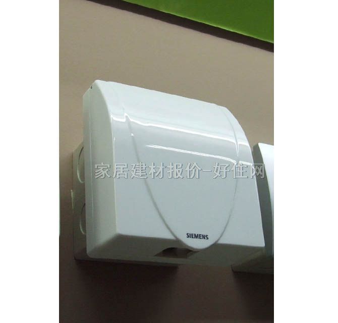 西门子防溅插座盒罩 5TG0600-1CC1 雅白色 常用 白色