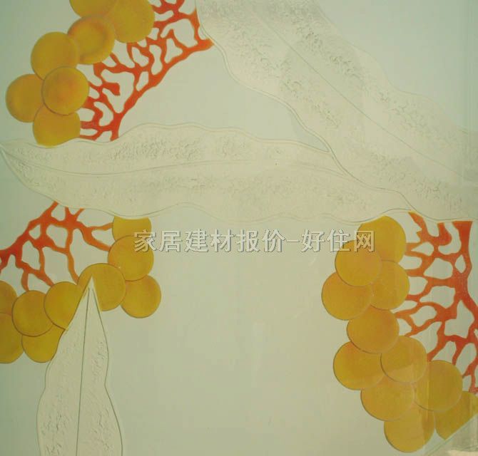 成东工艺玻璃 浮雕夏实 12厘