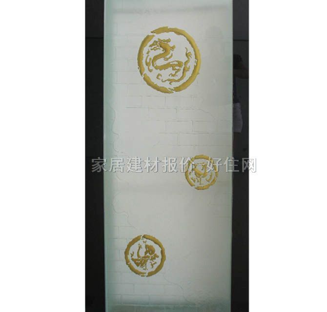 工艺玻璃 浮雕JS-030 水晶砂系列 12厘