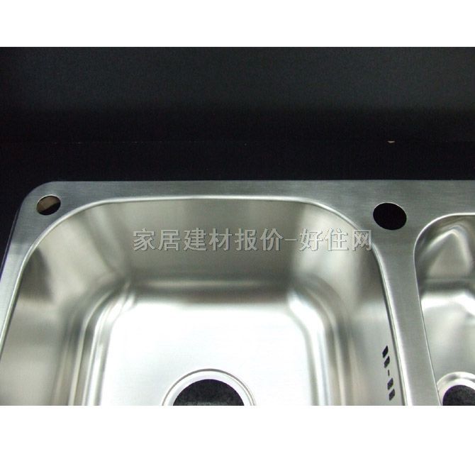 威捷朗厨盆水槽星盆 610×410×200mm D6141S1A 双盆