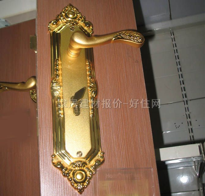 房门拉手把手 A928 SG/GP假锁 铜