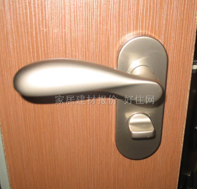 川口木门锁  AL-32-5K13-PN 45mm-55mm 铝合金 执手锁 哑光银