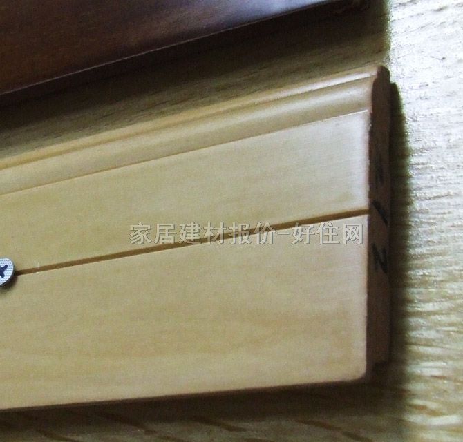 鸿基木地板踢脚线 实木地脚线巴福芸香 2100mm×85mm×厚15mm