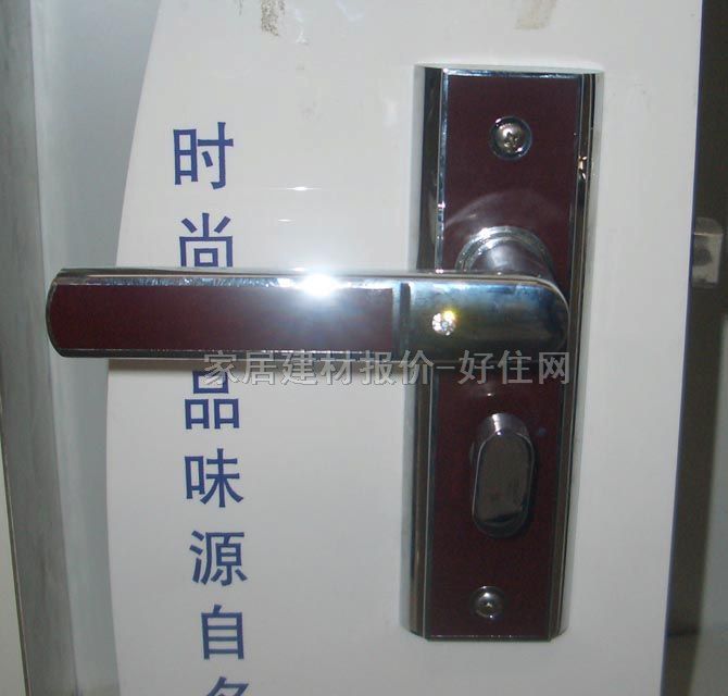 名门锁业木门锁 FD2222暗红 45mm-55mm 锌合金 执手锁 闪光银
