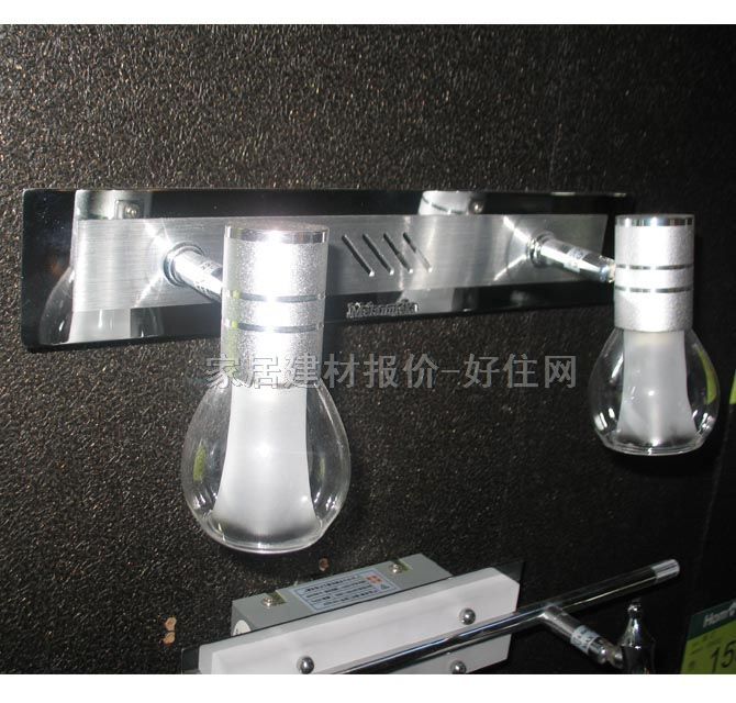 镜前灯  8217/2 简约风格 玻璃材质 银白色 节能灯