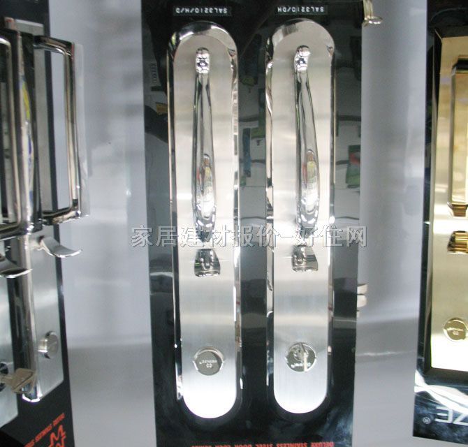 木门锁  HZ-2280 45mm-55mm 锌合金 执手锁 闪银色