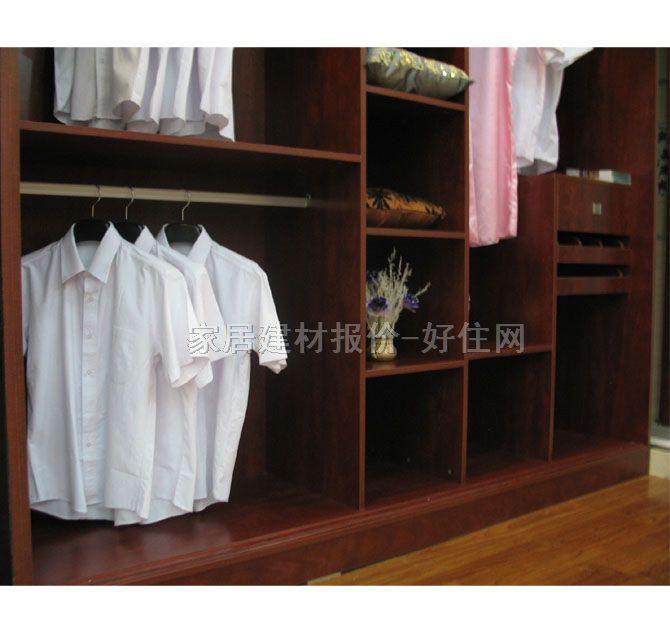 森宝美之嘉大衣柜衣帽间 苹果红 订做