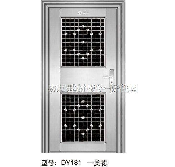 不锈钢门 单开式DY181一类花 订做