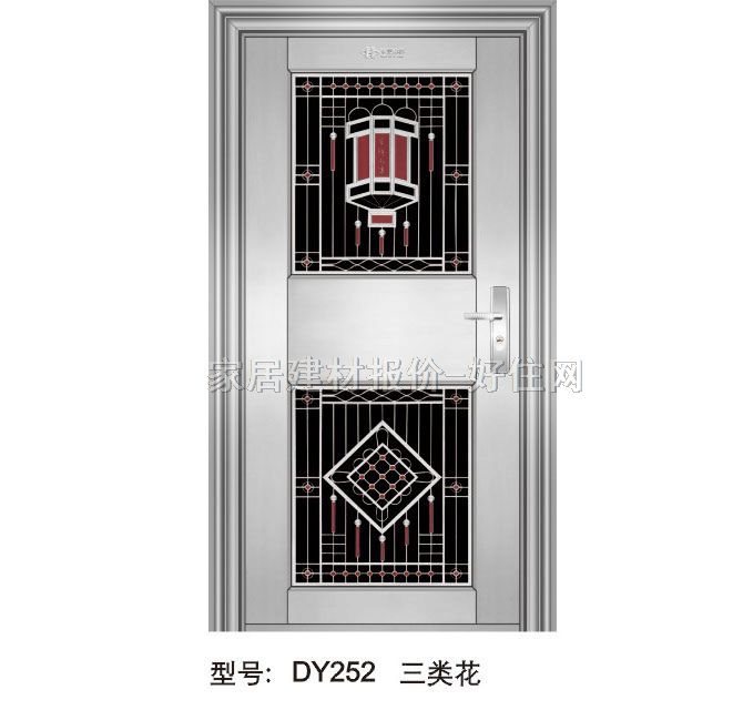 不锈钢门 单开式DY252三类花 订做