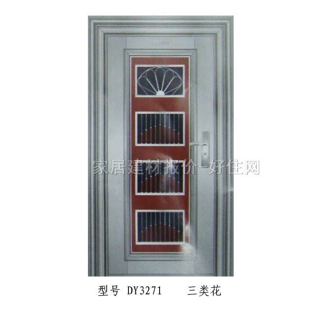 不锈钢门 单开式DY3271三类花 订做