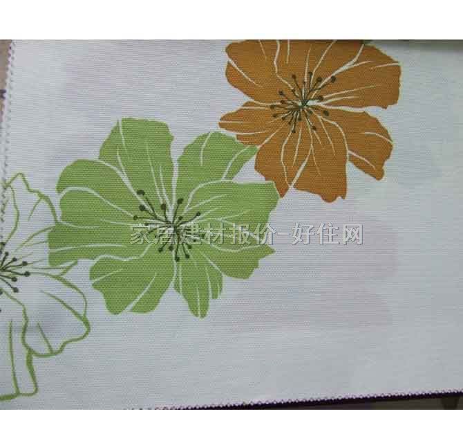 布居艺阁垂帘竖帘落地帘 AYT-白底大花 订做 棉质