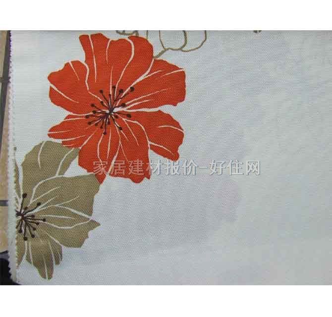 布居艺阁垂帘竖帘落地帘 AYT-白底大花 订做 棉质