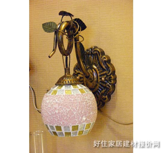 易美达壁灯 2111 东南亚风格 彩色玻璃 节能灯
