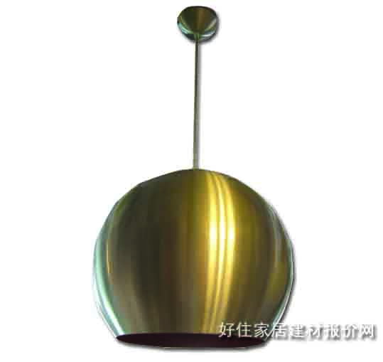 吊灯  单头铝 金属灯架+金属灯罩 现代简约风格 白色