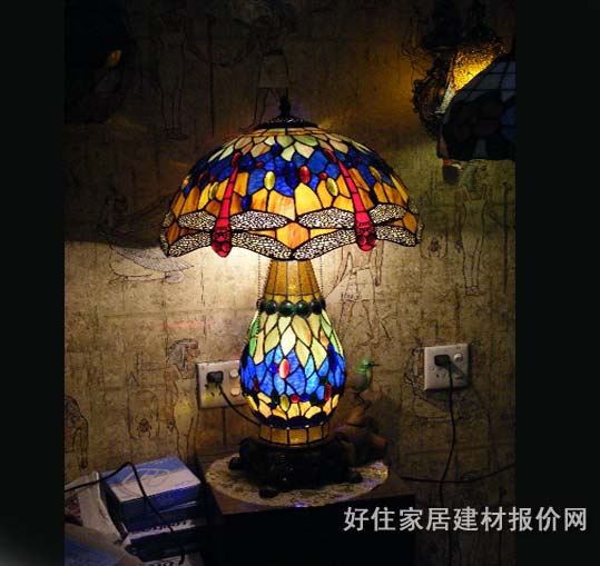 台灯 彩色球瓶 高未知cm 异国情调 玻璃灯罩 玻璃灯架