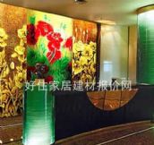 华峰工艺玻璃 浮雕虞美人 8厘 